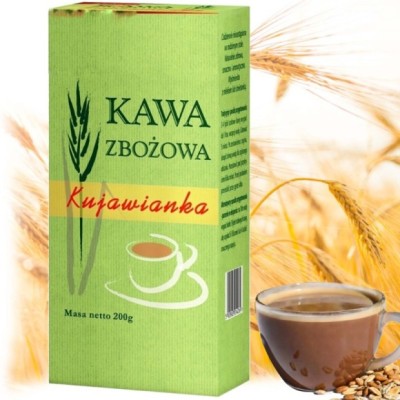 Delecta KUJAWIANKA KAWA ZBOŻOWA do gotowania 200g KRÓTKA DATA